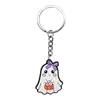 Halloween Transfronterizo Nueva Serie de Fantasmas Bolsa de Plástico Blando de PVC Colgante Llavero Accesorios Pequeños de Moda