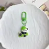 Llavero Colgante de Resina de Panda Rojo de Dibujos Animados Lindo para Bolsos de Chicas Mochilas de Estudiantes Regalo para Mejor Amigo