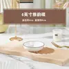 Tigela de Arroz e Prato de Cerâmica Elegantes com Borda Colorida Estilo Nórdico, Cor Sob Esmalte, Espessado Anti-Queimadura, Prato para Salada de Frutas, Seguro para Micro-ondas