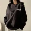Ropa al por mayor suéter de 4 colores para mujer americano 2023 nuevo para mujer primavera otoño invierno talla grande extragrande holgado moda