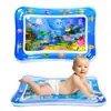Esterilla de Agua Inflable para Bebé en Stock, Esterilla de Agua de PVC Ecológico con Peces del Océano para Gatear, Cojín para Golpear Bebé