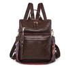 Cross-border atacado 2023 nova mochila de couro macio casual moda feminina multi-funcional mochila de computador de viagem de dupla finalidade