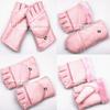 Venta al por mayor de fábrica guantes de cuero gruesos forrados de polar para invierno, imitación de piel, integrados, cálidos, para ciclismo, hombres y mujeres, puesto de venta al por mayor