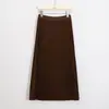 Falda plisada de lana de cintura alta para mujer, invierno 2026, elegante y estilosa, falda de lana casual línea A, minifalda de lana plisada