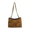2026 Nuevo Otoño Moda Simple Súper Caliente Bolso de un Hombro Lujo Ligero Bolso Tote con Cadena Mate Estampado de Leopardo Bolso para el Trabajo
