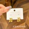 Pendientes vintage usados moda versátil lujo ligero pendientes de alta gama productos de nicho retro fabricante al por mayor tachuelas para orejas
