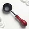 Nova Colher de Madeira Antiaderente, Colher de Tinta de Fogo, Ferramenta de Aquecimento para Selo de Tinta de Fogo, Cera de Tinta de Fogo, Antiaderente e Fácil de Limpar