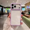 Adecuado para funda de teléfono móvil Apple 17Promax Iphone16 Naranja Elegante Transparente Cubierta Protectora Lente Todo Incluido Anti-Caída