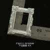 Marco de Fotos Barroco Tallado de Color Sólido de Alta Calidad DIY Hecho a Mano Pegamento de Crema Accesorios para Fotos para Casa de Muñecas Modelo Nuevo