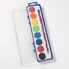 Set de Pintura de Acuarela para Niños, 12 Colores, Pastillas en Polvo Sólido con Pinceles, Herramientas de Pintura Desmontables y Portátiles