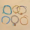 Set de Pulseras Bohemianas Europeas y Americanas Latinoamericanas Retro Mano de Fátima Árbol de la Vida Cristal de Imitación Ccb con Cuentas