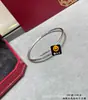 Pulsera de uñas V dorada de alta gama, diseño clásico elástico grueso y delgado, unisex, chapada gruesa en oro rosa de 18 quilates, pulsera de lujo ligero para parejas, al por mayor