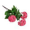 Decoración para el Hogar Flores de Hortensia Artificiales, Flores de Bola de Nieve de 3 Cabezas, Flores Falsas para Decoración de Restaurante, Flores para Bodas, Temporada de Graduación