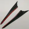 Modificação de carro tira de borracha de para-choque padrão fibra de carbono placa guia de asa grande entorno completo faca de ar facão