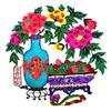Rejas de ventana pintura de corte de papel Año Nuevo Festival de Primavera caracteres de la suerte hueco estilo chino Xi'an pequeños regalos obras hechas a mano regalos para el extranjero