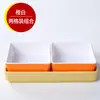 Plato de frutas de moda para KTV, plato de snacks para barbacoa, plato de frutas secas dividido, plato de snacks de melamina de cuatro o seis compartimentos para uso comercial