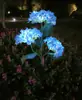 Lámpara de Suelo de Hortensia Simulada Solar Impermeable para Exteriores Lámpara Decorativa de Jardín para Patio Césped Venta Caliente Temu