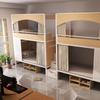 Yicai Furniture Cama Individual y Doble para Apartamento de Hotel Cama Combinada Conjunta Cama para Dormitorio de Estudiantes Litera Hierro Forjado Cama Todo Incluido