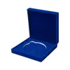 Insignia en stock caja de almacenamiento color sólido simple caja de regalo para insignias tamaño múltiple franela medalla caja de joyería