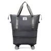 Essenciais de Viagem, Rodas Universais, Bolsa de Armazenamento de Viagem Dobrável, Bolsa de Armazenamento de Roupas, Bolsa de Embalagem para Mudança, Bolsa de Bagagem para Curta Distância