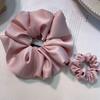 Serie Macaron textura satinada de alta gama súper gorda moda anillo para el cabello de intestino grueso temperamento femenino anillo para la cabeza boutique accesorios para el cabello
