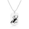 Joyería periférica de animación Collar de Naruto Acero inoxidable Láser Colgante con colgante de personaje de dibujos animados de Naruto Sasuke