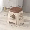 Banqueta Plástica Doméstica de 40cm de Altura, Banqueta Espessada para Mesa de Estudo, Banqueta Antiderrapante para Banheiro, Banqueta de 38cm de Altura