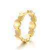 Diseño Nicho Anillo Corazón Estilo Frío de Alta Gama Acero Inoxidable No Se Desvanece Anillo de Pareja Se Puede Grabar