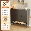 Zapatero de acero para entrada de casa, armario de almacenamiento a prueba de polvo para pasillo, mueble de entrada multicapa de gran capacidad
