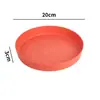 Plato de paja de trigo 20cm plato redondo plato casero simple plato de fruta plástico engrosado plato de cena fabricante venta al por mayor