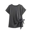 ZA Comercio Exterior 2025 Primavera Nuevo Estilo Europeo y Americano Moda Femenina Elegante Casual Suave Top Conjunto de Vestido Midi