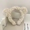 Faixa de cabeça fofa com orelhas de panda para lavar o rosto, faixa de cabeça de pelúcia de desenho animado com coroa alta para mulheres, faixa para maquiagem e lavar o cabelo, acessório de cabelo