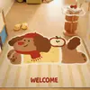 Alfombra de Entrada de Bucle de Seda Alfombrilla de Piso Linda Antideslizante y Resistente a Manchas Felpudo Alfombra para Puerta de Entrada Se Puede Cortar y Enviar en Nombre de Otros