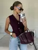 Chaleco de Punto Casual Estilo Europeo y Americano Nuevo Suéter para Mujer Estilo Europeo y Americano