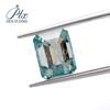 Gema artificial Diamante Mosan azul mar esmeralda piedra desnuda color primario grado VVS con GRA suministro directo de fabricantes una generación de cabello