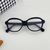 Armação preta Xiaoxiang óculos anti-luz azul femininos rede vermelha mesmo estilo armação de óculos armação grande emagrecedora óculos lisos simples podem ser equipados com lentes