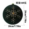 Bolas de Natal Veludadas Grandes, Multicoloridas, de Formato Único, Enfeites de Árvore de Natal Pintados, Bolas Decorativas para Atmosfera Festiva, Personalizáveis