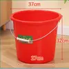 Balde de Água de Plástico Vermelho Grande Atacado, Balde Portátil Doméstico para Armazenamento de Água, Balde de Plástico Espesso Multiespecificação para Lavagem de Carro e Limpeza