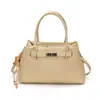 Bolso de mano de nicho transfronterizo de lujo ligero con patrón de lichi para mujer, bolso Kelly versátil vintage de otoño, bolso de hombro y cruzado para el trabajo
