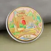 Monedas conmemorativas de ciudades, recuerdos turísticos, monedas coloridas en relieve con paisajes arquitectónicos de Beijing, Shanghái y Nanjing, monedas conmemorativas coleccionables