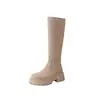 Botas Altas Francesas para Mujer 2026 Nuevo Otoño/Invierno de Gama Alta Modernas de Caña Alta Elásticas Adelgazantes Ajustadas Botas de Jinete