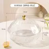 Prato de Frutas de Plástico de Luxo Leve para Sala de Estar de Grande Capacidade Estilo Ins com Tampa Especial para Hotel Prato de Frutas de Alto Valor