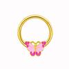 Gaibei Moda transfronteriza europea y americana Anillo de pecho de mariposa elegante anillo de pecho nicho flor pequeña Sol anillo cerrado joyería de fábrica de perforación