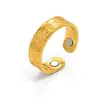 Moda Más Vendido Patrón Irregular Retro Cobre Rojo Antiguo Cepillado Anillo Magnético Diseño de Nicho Europeo y Americano Suministro Exclusivo Transfronterizo