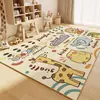 Alfombra Antideslizante para Sala de Estar de Dibujos Animados Felpudo para Piso Alfombra para Leer Niña Resistente a Manchas Sin Lavar Alfombrilla de Mesita de Noche para Dormitorio Habitación Infantil Hogar