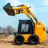 Exportado a España: Cargadora compacta de asiento, Cargadora multifuncional agrícola, Cargadora para carga y descarga de sitio de arena y grava en obra