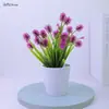 Atacado vaso pequeno cônico pêssego laranja plástico planta aquática arranjo de flores flor artificial flor de seda flor borboleta conjunto de Camélia
