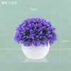 Simulação de plantas verdes vasos combinação enfeites de mesa flores artificiais hemisfério redondo bonsai mobiliário de interior atacado