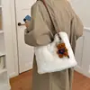 Elegante y lujosa bolsa de mano de felpa para mujer, nueva colección 2026, moderna y versátil, gran capacidad, perfecta para ir al trabajo