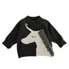Suéter Moderno y Genial para Niños Otoño e Invierno Nuevo Estilo Coreano Bebé Elegante Borla Tejido Protector Ropa de Bebé de Moda